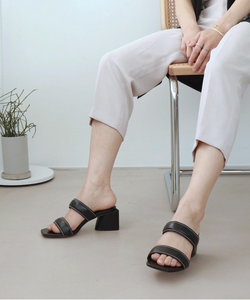 2024春夏新作 CARRANO カラーノ サンダル ミュール 厚底 チャンキー