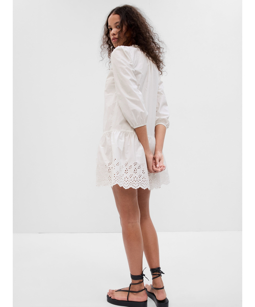 GAP(ギャップ)の「アイレット ミニワンピース(ワンピース・レディース・ネイビー/パープル系その他/オフホワイト・XS/S/M/L/XXS)」の10枚目の写真