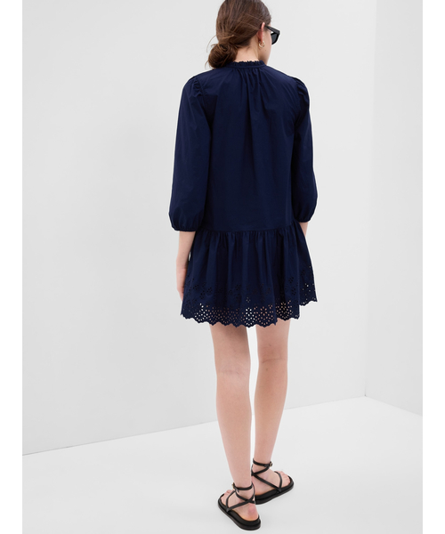 GAP(ギャップ)の「アイレット ミニワンピース(ワンピース・レディース・ネイビー/パープル系その他/オフホワイト・XS/S/M/L/XXS)」の11枚目の写真