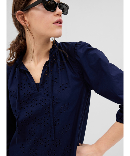 GAP(ギャップ)の「アイレット ミニワンピース(ワンピース・レディース・ネイビー/パープル系その他/オフホワイト・XS/S/M/L/XXS)」の13枚目の写真