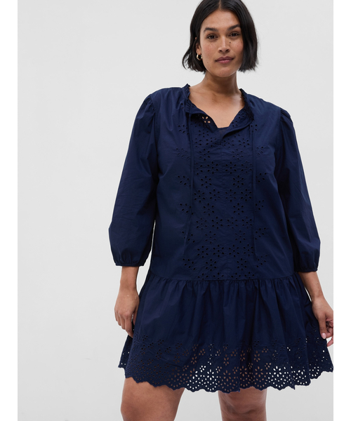 GAP(ギャップ)の「アイレット ミニワンピース(ワンピース・レディース・ネイビー/パープル系その他/オフホワイト・XS/S/M/L/XXS)」の14枚目の写真