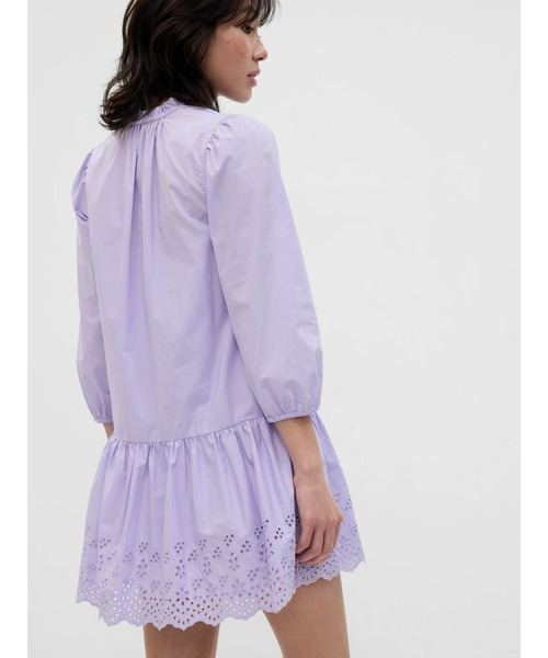 GAP(ギャップ)の「アイレット ミニワンピース(ワンピース・レディース・ネイビー/パープル系その他/オフホワイト・XS/S/M/L/XXS)」の6枚目の写真