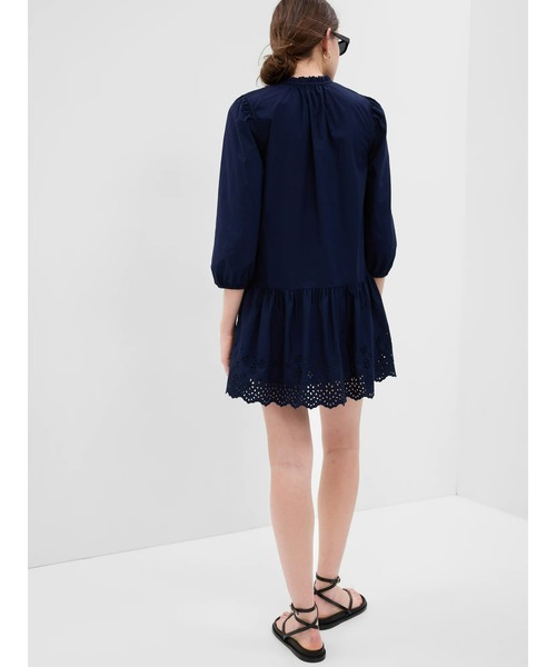 GAP(ギャップ)の「アイレット ミニワンピース(ワンピース・レディース・ネイビー/パープル系その他/オフホワイト・XS/S/M/L/XXS)」の7枚目の写真