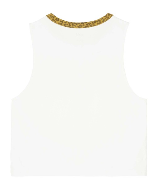 X-girl（エックスガール）の「LEOPARD TRIM TANK TOP（タンクトップ 