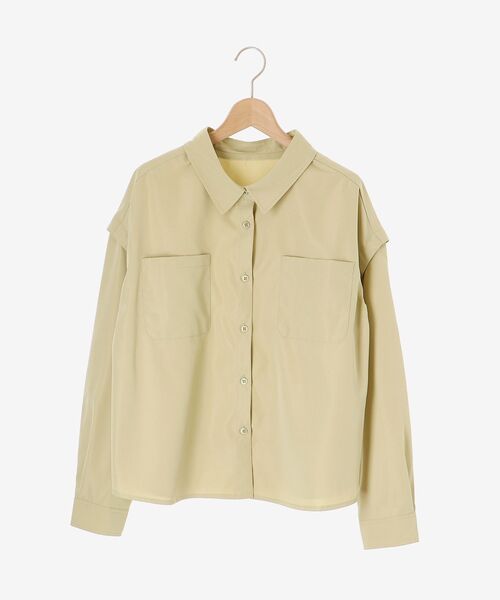 MAJESTIC LEGON(マジェスティックレゴン)の「ビスチェset肩あきシャツ(シャツ/ブラウス・レディース・アイボリー/ライトグレー/ライトグリーン・MEDIUM)」の20枚目の写真