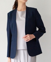 IKKA LOUNGE | 【セットアップ対応】リネンライクV襟ジャケット(テーラードジャケット)