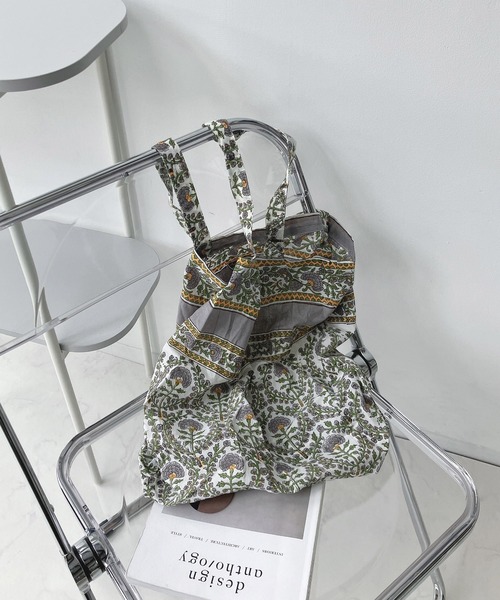 AS KNOW AS plus（アズノゥアズプラス）の「アフリカンプリントトートバッグ（トートバッグ・レディース・B/G/A/C/F/D/E/H/I/K/L/M/N/J・FREE）」の8枚目の写真