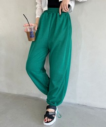 すそドロスト スウェットワイドジョガーパンツ