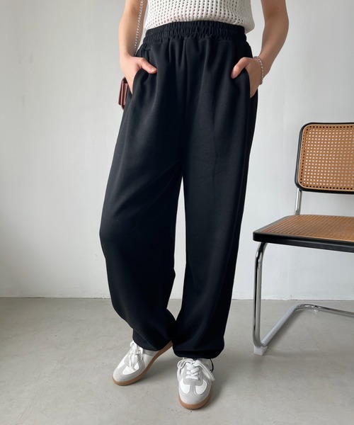 CLEA(クレア)の「すそドロスト スウェットワイドジョガーパンツ(その他パンツ・レディース・グリーン/ホワイト/ブラック/グレー・FREE)」の18枚目の写真