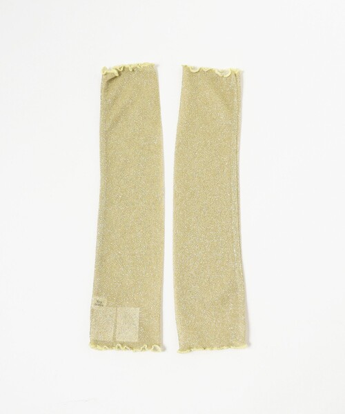 Ray BEAMS（レイビームス）の「Ray BEAMS / ラメ アームウォーマー（アームカバー・レディース・イエロー/グリーン・ONE SIZE）」の4枚目の写真