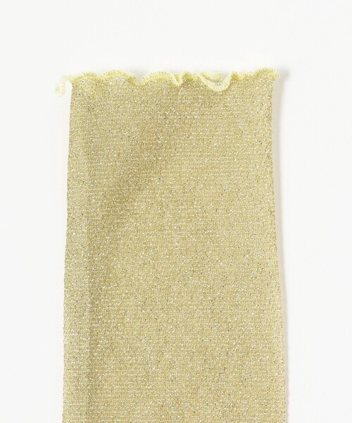 Ray BEAMS（レイビームス）の「Ray BEAMS / ラメ アームウォーマー（アームカバー・レディース・イエロー/グリーン・ONE SIZE）」の5枚目の写真