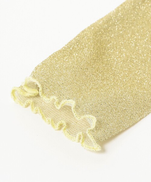 Ray BEAMS（レイビームス）の「Ray BEAMS / ラメ アームウォーマー（アームカバー・レディース・イエロー/グリーン・ONE SIZE）」の6枚目の写真