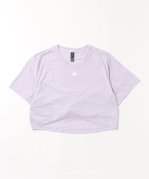 adidas（アディダス）の「スタジオ Tシャツ / ヨガウェア / バックデザイン / アディダス adidas（Tシャツ/カットソー・レディース・パープル/ブラック・LARGE/MEDIUM/SMALL/X-LARGE/XX-LARGE）」の12枚目の写真