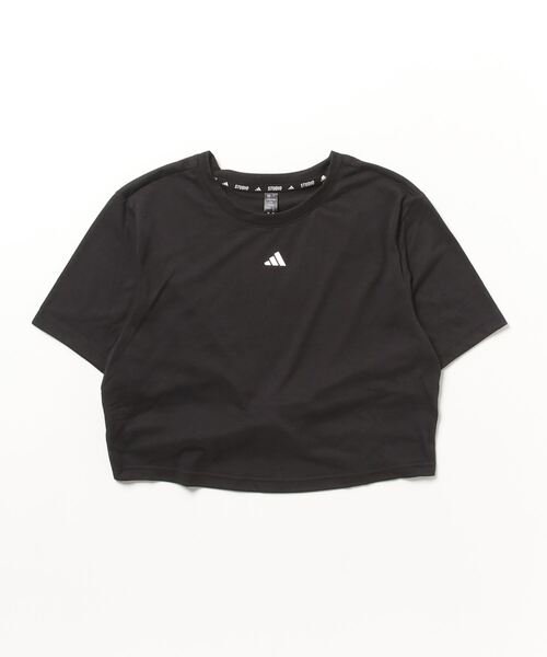 adidas（アディダス）の「スタジオ Tシャツ / ヨガウェア / バックデザイン / アディダス adidas（Tシャツ/カットソー・レディース・パープル/ブラック・LARGE/MEDIUM/SMALL/X-LARGE/XX-LARGE）」の13枚目の写真