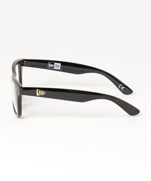 NEW ERA(ニューエラ)の「NEW ERA/ニューエラ サングラス ウェリントン スクエアレンズ シャイニーブラックフレーム PCブルーライトカットレンズ 13517748(サングラス・メンズ・ブラック×ブルー・FREE)」の5枚目の写真