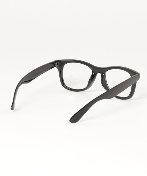 NEW ERA(ニューエラ)の「NEW ERA/ニューエラ サングラス ウェリントン スクエアレンズ シャイニーブラックフレーム PCブルーライトカットレンズ 13517748(サングラス・メンズ・ブラック×ブルー・FREE)」の8枚目の写真