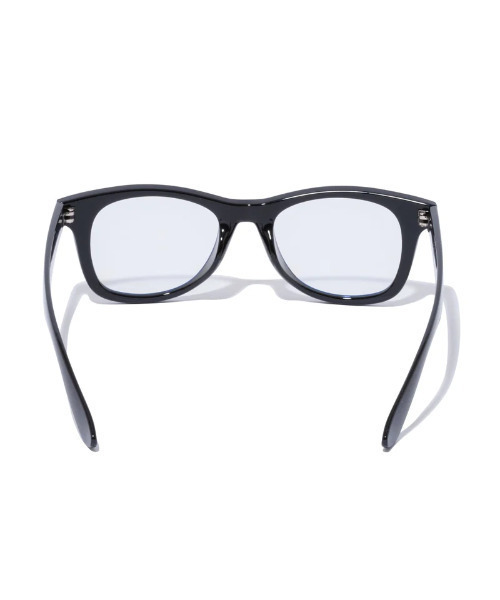 NEW ERA(ニューエラ)の「NEW ERA/ニューエラ サングラス ウェリントン スクエアレンズ シャイニーブラックフレーム PCブルーライトカットレンズ 13517748(サングラス・メンズ・ブラック×ブルー・FREE)」の7枚目の写真