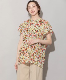 Munich | 80sプリントコットンクレーププルオーバーブラウス(シャツ/ブラウス)