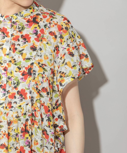 Munich（ミューニック）の「80sプリントコットンクレーププルオーバーブラウス（シャツ/ブラウス・レディース・ブラック/レッド/ブルー/グリーン・FREE）」の10枚目の写真