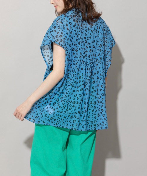 Munich（ミューニック）の「80sプリントコットンクレーププルオーバーブラウス（シャツ/ブラウス・レディース・ブラック/レッド/ブルー/グリーン・FREE）」の11枚目の写真