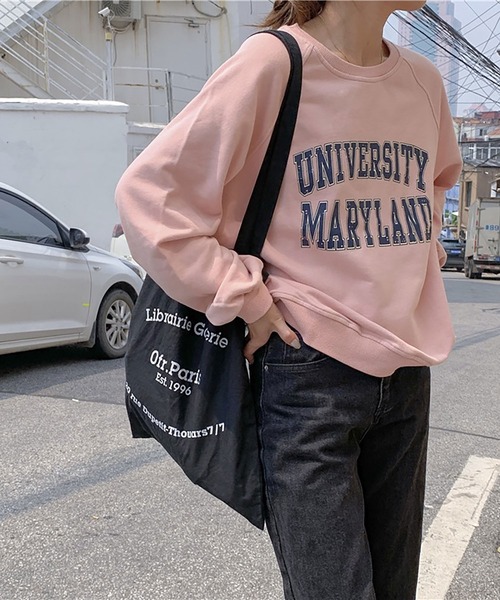 NinaetLina（ニナエリナ）の「長袖カットソー（Tシャツ/カットソー・レディース・ピンク/ライトグレー/ネイビー・FREE）」の7枚目の写真