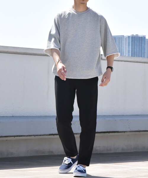 SHIPS any(シップス エニィ)の「SHIPS any: リラックス カットオフ クルーネック ライトスウェット Tシャツ◇(Tシャツ/カットソー・メンズ・ホワイト/グレー/ブルー/グリーン・SMALL/MEDIUM/LARGE)」の13枚目の写真