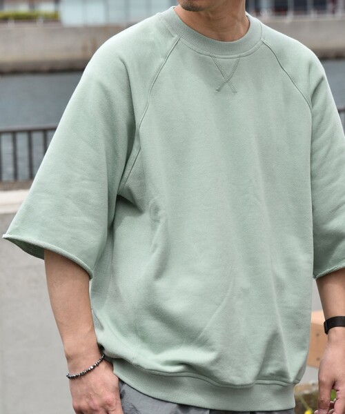 SHIPS any(シップス エニィ)の「SHIPS any: リラックス カットオフ クルーネック ライトスウェット Tシャツ◇(Tシャツ/カットソー・メンズ・ホワイト/グレー/ブルー/グリーン・SMALL/MEDIUM/LARGE)」の19枚目の写真