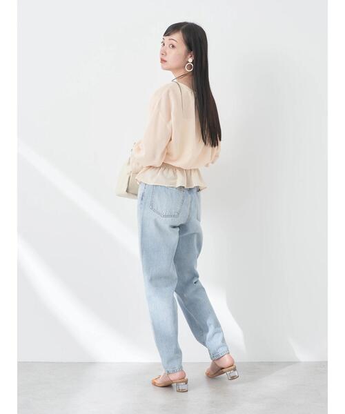 earth music&ecology（アースミュージックアンドエコロジー）の「シャーリングシアーブラウス（シャツ/ブラウス・レディース・ベージュ/ピンク/オフホワイト/ブルー・FREE）」の16枚目の写真