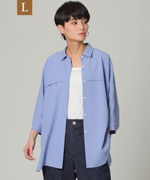 EVEX by KRIZIA（エヴェックスバイクリツィア）の「【L】【接触冷感】【吸水速乾】【ウォッシャブル】スーパードライツイルシャツ（シャツ/ブラウス）」