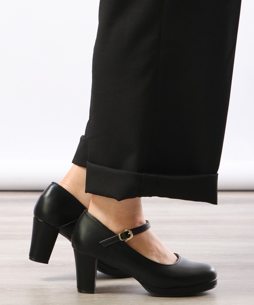 【✩】光沢のある女性用ラウンドトゥ・ヒール。 ✩】光沢のある女性用ラウンドトゥ・ヒール。