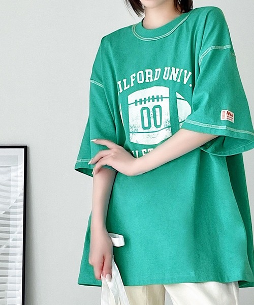 Java(ジャバ)の「《JaVaジャバ 別注》大人ヴィンテージ。プリントアウトステッチリバースウィーブ風Tシャツ(Tシャツ/カットソー・メンズ・ブラック/オフホワイト/グリーン・LARGE/MEDIUM/SMALL/X-LARGE)」の10枚目の写真