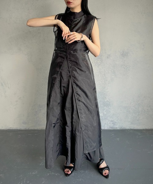 &g'aime(アンジェム)の「【&g’aime】<WEB限定>シアーロングチュニック(チュニック・レディース・ブラック/ブラウン・FREE)」の12枚目の写真