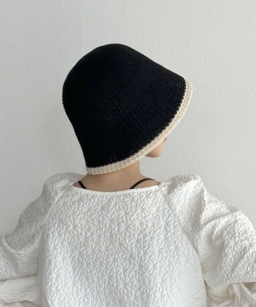 w closet（ダブルクローゼット）の「サーモハット（ハット・レディース・ブラック/ベージュ・FREE）」の6枚目の写真