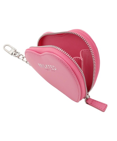 MILKFED.（ミルクフェド）の「HEART POUCH（ポーチ・レディース・ライトピンク/レッド/ブラック・ONE SIZE）」の6枚目の写真
