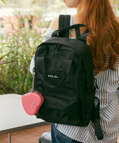 MILKFED.（ミルクフェド）の「HEART POUCH（ポーチ・レディース・ライトピンク/レッド/ブラック・ONE SIZE）」の18枚目の写真
