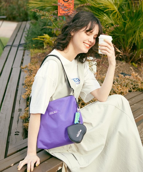 MILKFED.（ミルクフェド）の「HEART POUCH（ポーチ・レディース・ライトピンク/レッド/ブラック・ONE SIZE）」の12枚目の写真