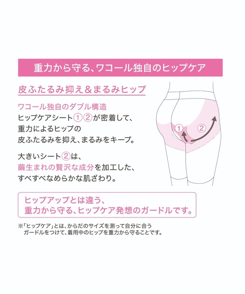 「重力に負けないヒップケアガードル」(ショーツ)|WACOAL(ワコール) 「重力に負けないヒップケアガードル」(ショーツ)|WACOAL(ワコール)
