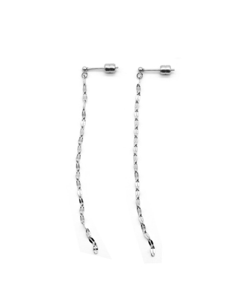 LHME(エルエイチエムイー)の「LHME チェーンピアス/ペタル/サージカルステンレス316L(金属アレルギー対応)(ピアス(両耳用)・レディース・ゴールド/シルバー・ONE SIZE)」の3枚目の写真