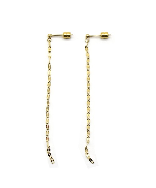 LHME(エルエイチエムイー)の「LHME チェーンピアス/ペタル/サージカルステンレス316L(金属アレルギー対応)(ピアス(両耳用)・レディース・ゴールド/シルバー・ONE SIZE)」の6枚目の写真