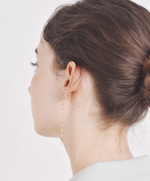 LHME(エルエイチエムイー)の「LHME チェーンピアス/ペタル/サージカルステンレス316L(金属アレルギー対応)(ピアス(両耳用)・レディース・ゴールド/シルバー・ONE SIZE)」の21枚目の写真