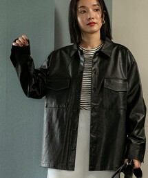 レザーライクジャケット