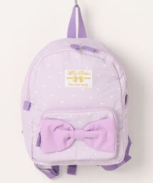 撥水加工リボン付きハート柄リュック