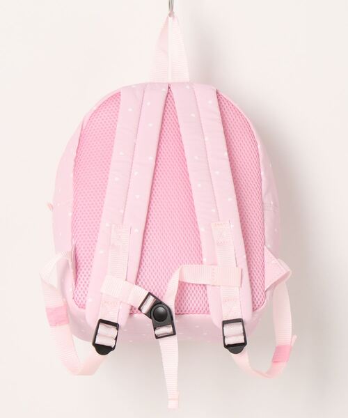 Kids Foret(キッズフォーレ)の「撥水加工リボン付きハート柄リュック(バックパック/リュック・キッズ・ラベンダー/ライトピンク・M/L)」の3枚目の写真
