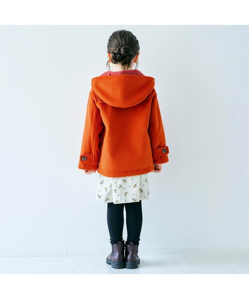 apres les cours（アプレレクール）の「【ユニセックス】ダッフルコート（ダッフルコート・キッズ・キャメル/アイボリー/サックスブルー/オレンジ・80/130/110/90/120/100/140）」の7枚目の写真