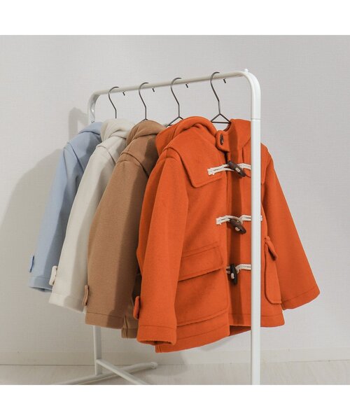apres les cours（アプレレクール）の「【ユニセックス】ダッフルコート（ダッフルコート・キッズ・キャメル/アイボリー/サックスブルー/オレンジ・80/130/110/90/120/100/140）」の9枚目の写真