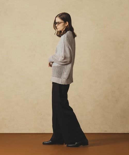 selle glant（セレグランテ）の「TAPE YARN PILLOVER MESH KNIT / テープヤーンプルオーバーメッシュニット（ニット/セーター・メンズ・ブラック/グレー/オフホワイト・MEDIUM/LARGE）」の11枚目の写真