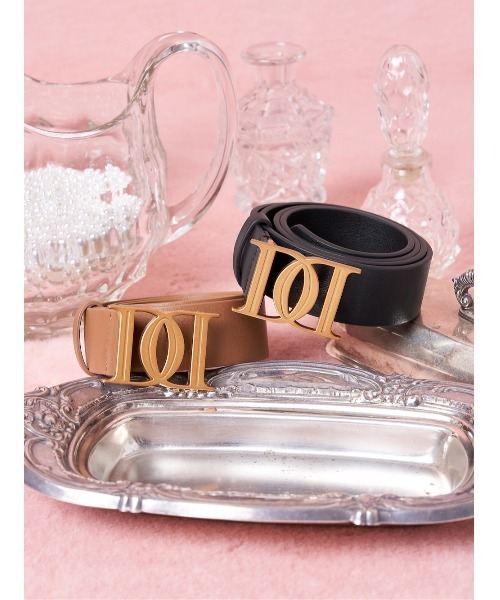 Darich（ダーリッチ）の「ゴールドDDバックルレザーベルト（ベルト・レディース・ブラウン/ブラック・FREE）」の5枚目の写真