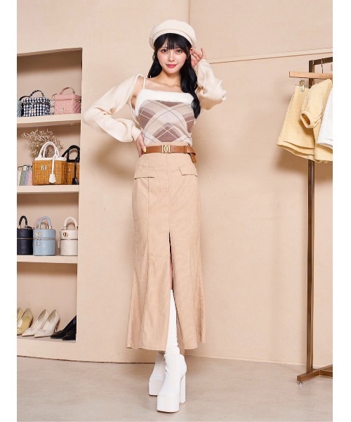 Darich（ダーリッチ）の「ゴールドDDバックルレザーベルト（ベルト・レディース・ブラウン/ブラック・FREE）」の14枚目の写真