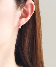 【itam】アイタム/ キュービックジルコニアセラミックポストピアス/金属アレルギー対応ピアス