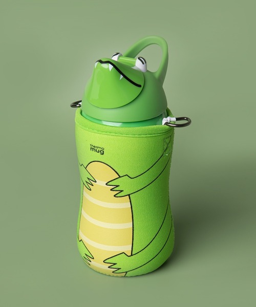 thermo mug（サーモ マグ）の「【 thermo mug / サーモマグ 】 アニマルボトル ステンレス 水筒 380ml AM18-38 KPA（水筒・キッズ・ブルー/グリーン/ピンク/レッド・FREE）」の2枚目の写真